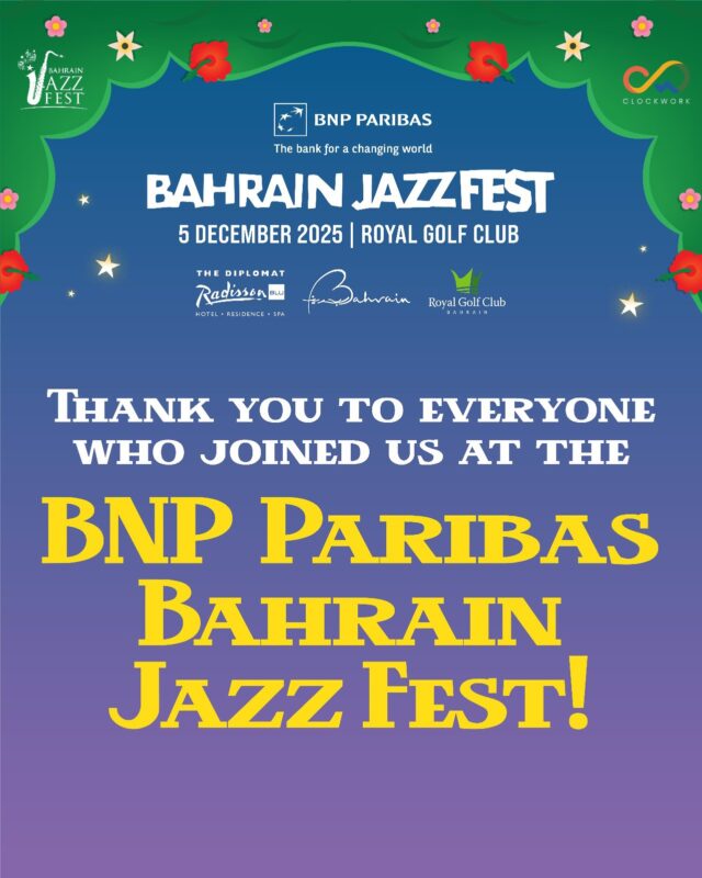 🇧🇭🎷 This year marked one of the largest audiences in our festival’s history, a testament to the growing jazz culture in Bahrain and its rising role in the region’s musical landscape. To all our guests, artists, sponsors and partners, your support continues to shape Bahrain Jazz Fest and the story we build together. We look forward to welcoming you in 2026 for our 10th anniversary edition. 

@bnpparibas @fondationbnpp @tourismbh @celebratebahrain @bahraintourismauthority @diplomatradissonblu @theroyalgolfclub @aeshopbhr @acecultura @gigbh @picobahrain @theavenuesbh @bahrainconfidential @bahrainthismonth @localbh @foursquare.bah @royalbahrainhospital @womanthismonth @epixcinemas @energyradioksa @radio.bh @platinumlistbh @localbhtickets @virginmegastoretickets @depminculturecy @cyprusinbahrain @artology.bh @drinkresponsibly.me @thinkpinkbahrain @alriwaq @emergencyrecordsbahrain @artedecafebh @stchrisbahrain @bedandbiscuitsbh @bahrain.downsyndrome.society @bo.sabi.bh @bahrainrfc @celebratefx_bh 

#bahrainjazzfest #bahrain #bahrainevents #jazzfest